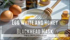 egg white and honey blackhead mask