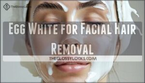egg white for facial hair removal