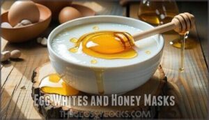 egg whites and honey masks