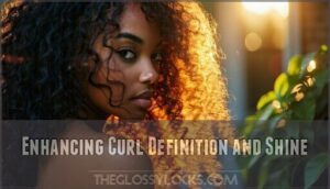 enhancing curl definition and shine