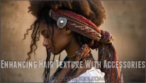 enhancing hair texture with accessories