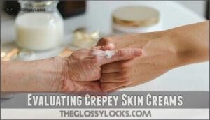 evaluating crepey skin creams