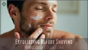 exfoliating before shaving