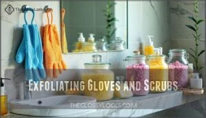 exfoliating gloves and scrubs