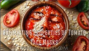 exfoliating properties of tomato face masks