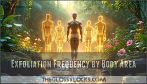 exfoliation frequency by body area