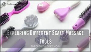 exploring different scalp massage tools