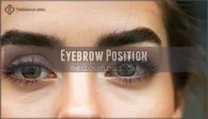 eyebrow position eyebrow position