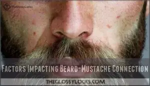 factors impacting beard-mustache connection