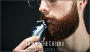 fading the cheeks