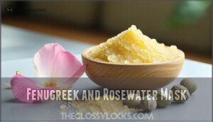 fenugreek and rosewater mask