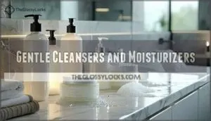gentle cleansers and moisturizers