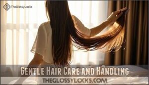 gentle hair care and handling