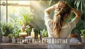 gentle hair care routine
