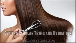 getting regular trims and hydration