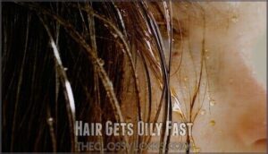 hair gets oily fast