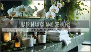 hair masks and serums