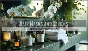 hair masks and serums