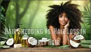 hair shedding vs. hair loss in curly hair