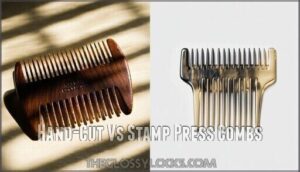 hand-cut vs stamp press combs