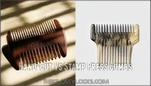 hand-cut vs stamp press combs