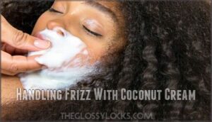 handling frizz with coconut cream