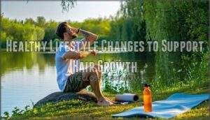 healthy lifestyle changes to support hair growth