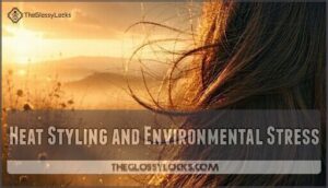 heat styling and environmental stress