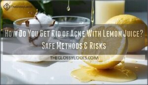how do you get rid of acne with lemon juice