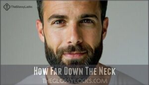 how far down the neck