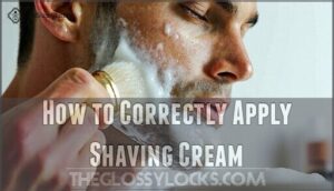 how to correctly apply shaving cream