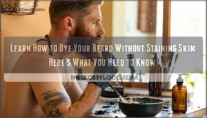 how to dye beard without staining skin