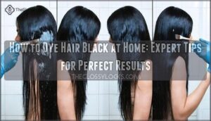 how to dye hair black at home