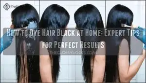 how to dye hair black at home