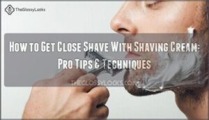how to get close shave with shaving cream