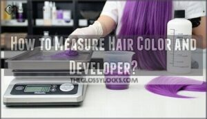 how to measure hair color and developer