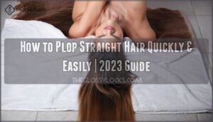 how to plop straight hair