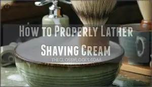 how to properly lather shaving cream