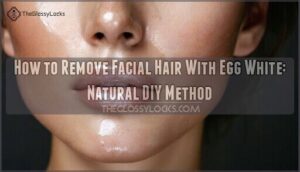 how to remove facial hair with egg white