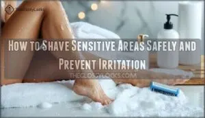 how to shave sensitive areas