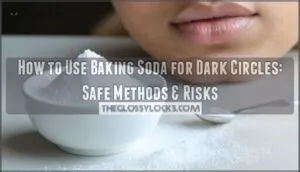 how to use baking soda for dark circles under eyes