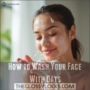 how to wash your face with oats