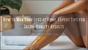how to wax your legs at home