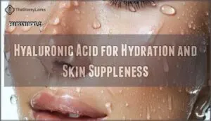 hyaluronic acid for hydration and skin suppleness