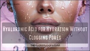 hyaluronic acid for hydration without clogging pores