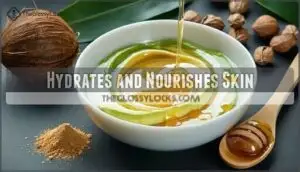 hydrates and nourishes skin