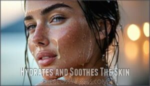 hydrates and soothes the skin