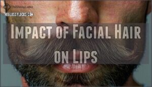 impact of facial hair on lips