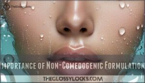 importance of non-comedogenic formulation