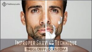 improper shaving technique